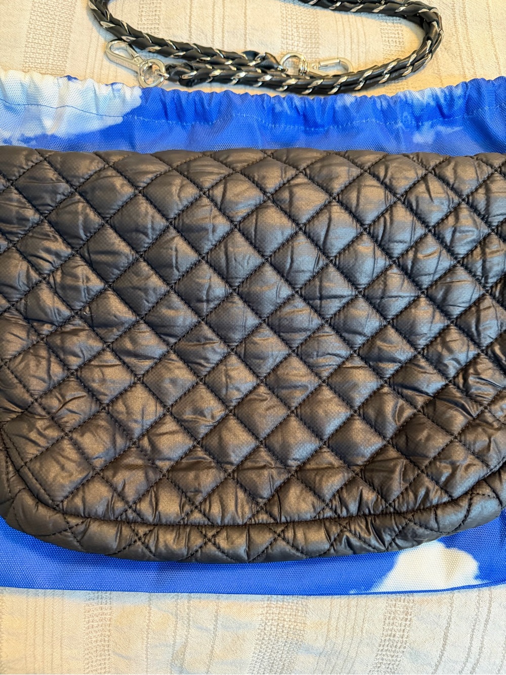 MZ Wallace: Crossbody Sling Bag - Black Recycled GUC - Picture 8 of 16
